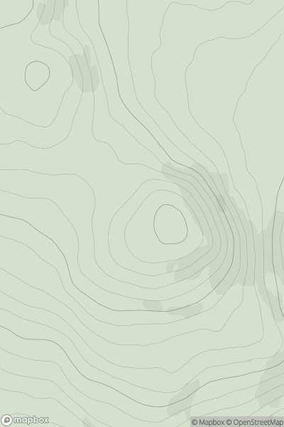 Thumbnail image for Creag Mhor [Cairngorms] [NO246964] showing contour plot for surrounding peak